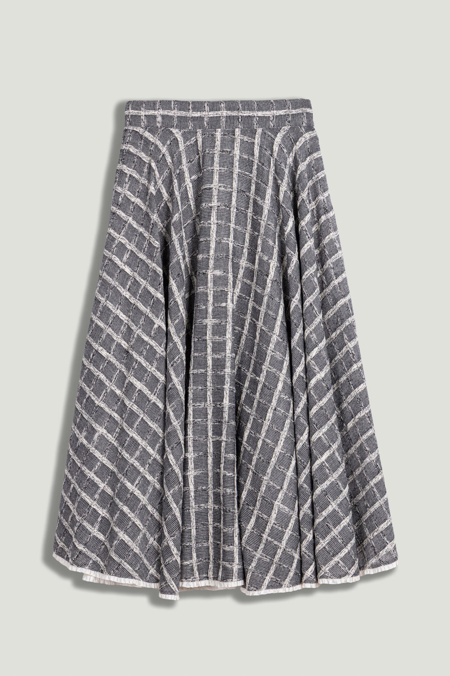 Frill Trimmed Ruffle Midi Skirt