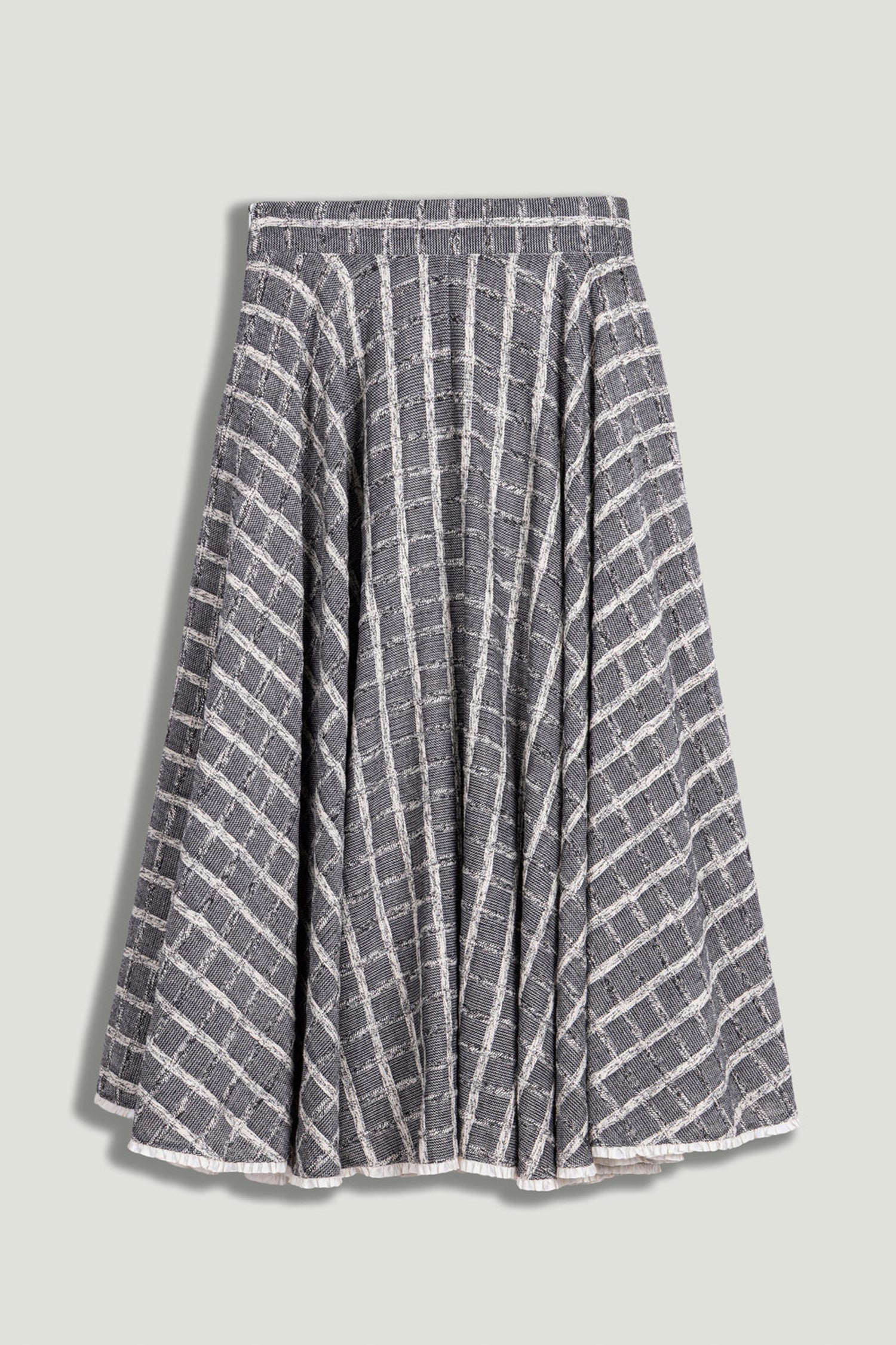 Frill Trimmed Ruffle Midi Skirt