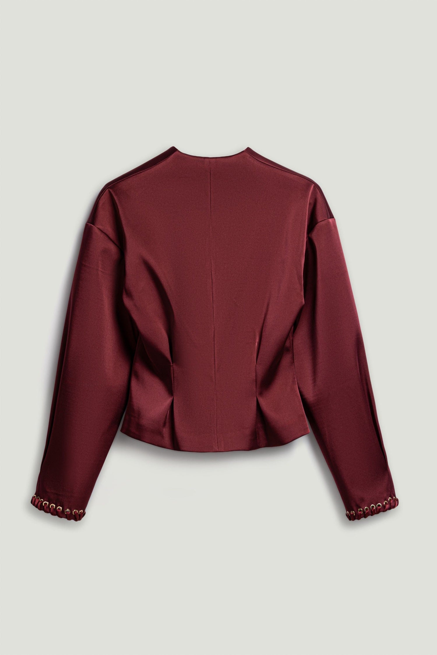 Hook-Closure Cropped Jacket