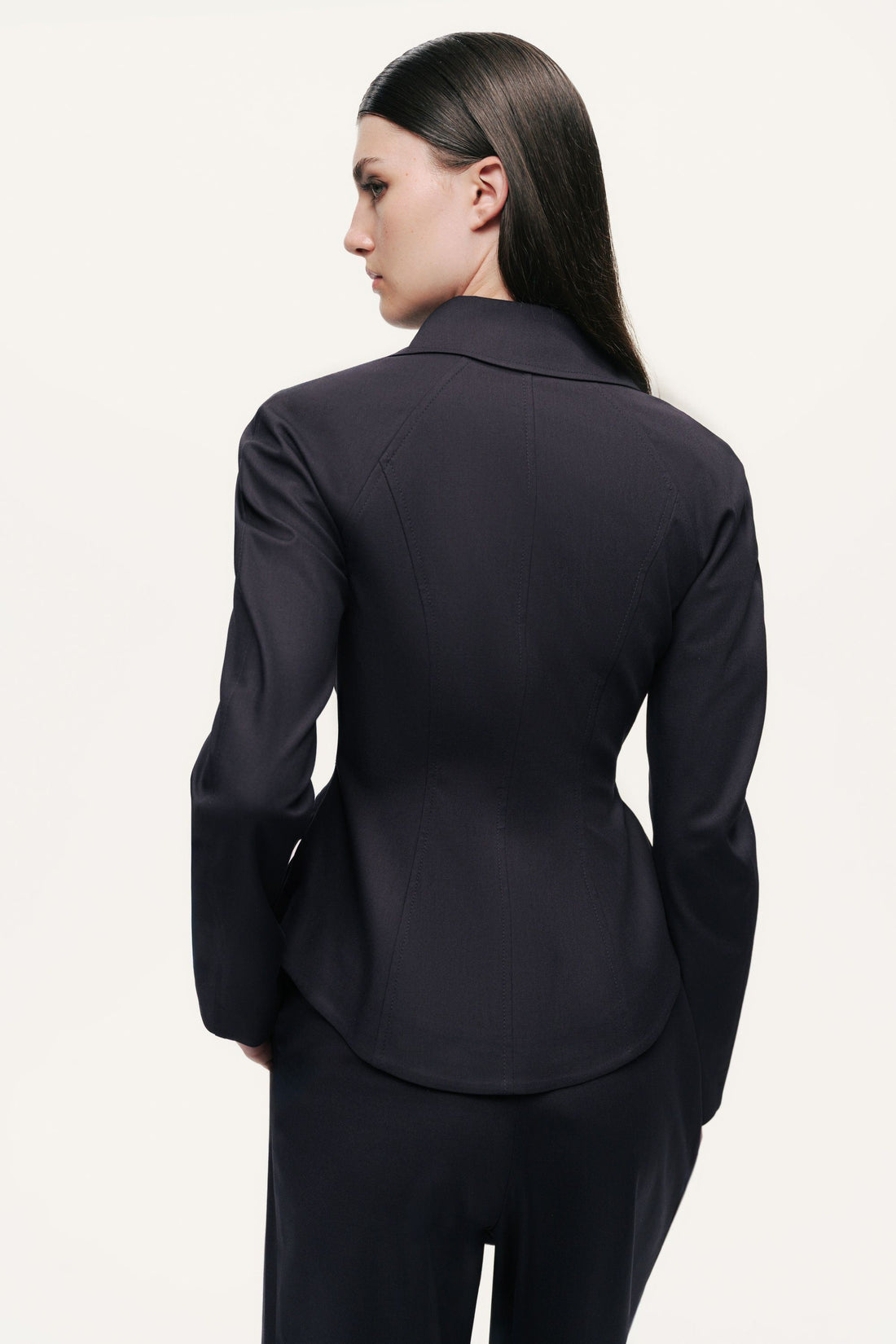 Zip-Front Tailored Jacket