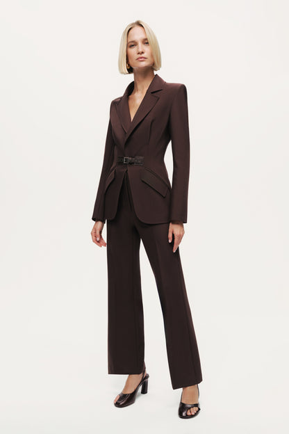 Belted Tailored Blazer