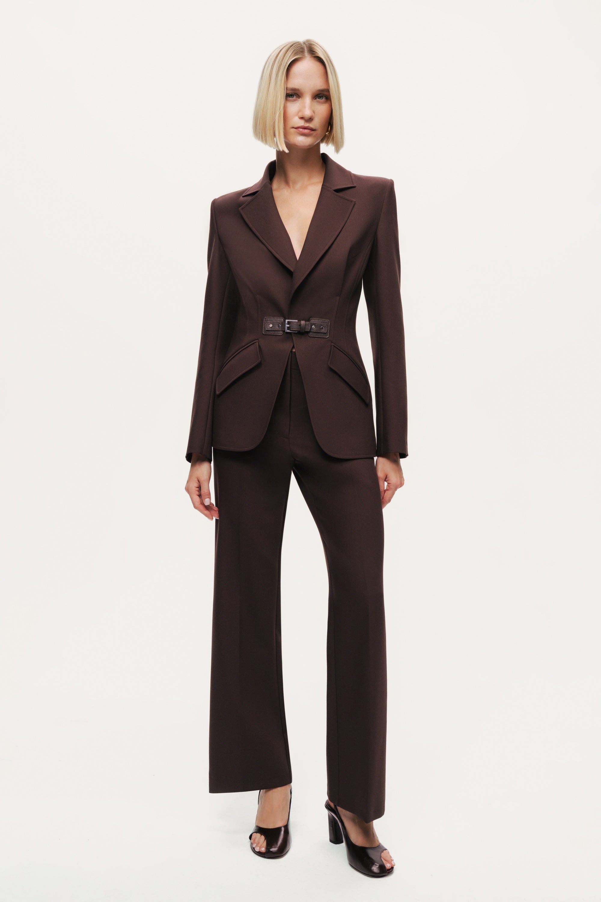 Belted Tailored Blazer