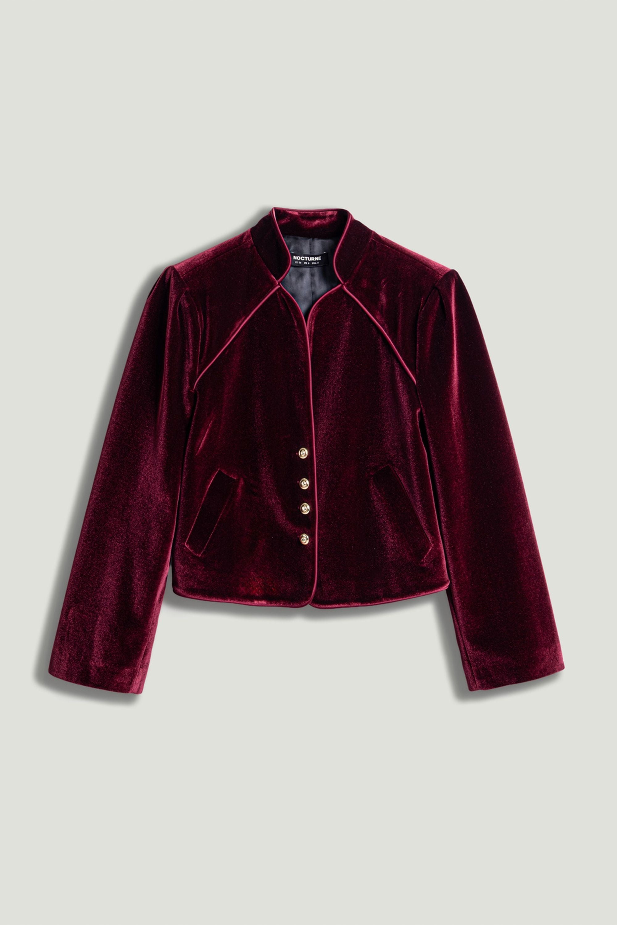 Velvet Cropped Jacket
