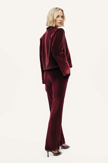 Velvet Cropped Jacket