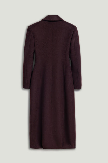 Tailored Double-Breasted Maxi Coat