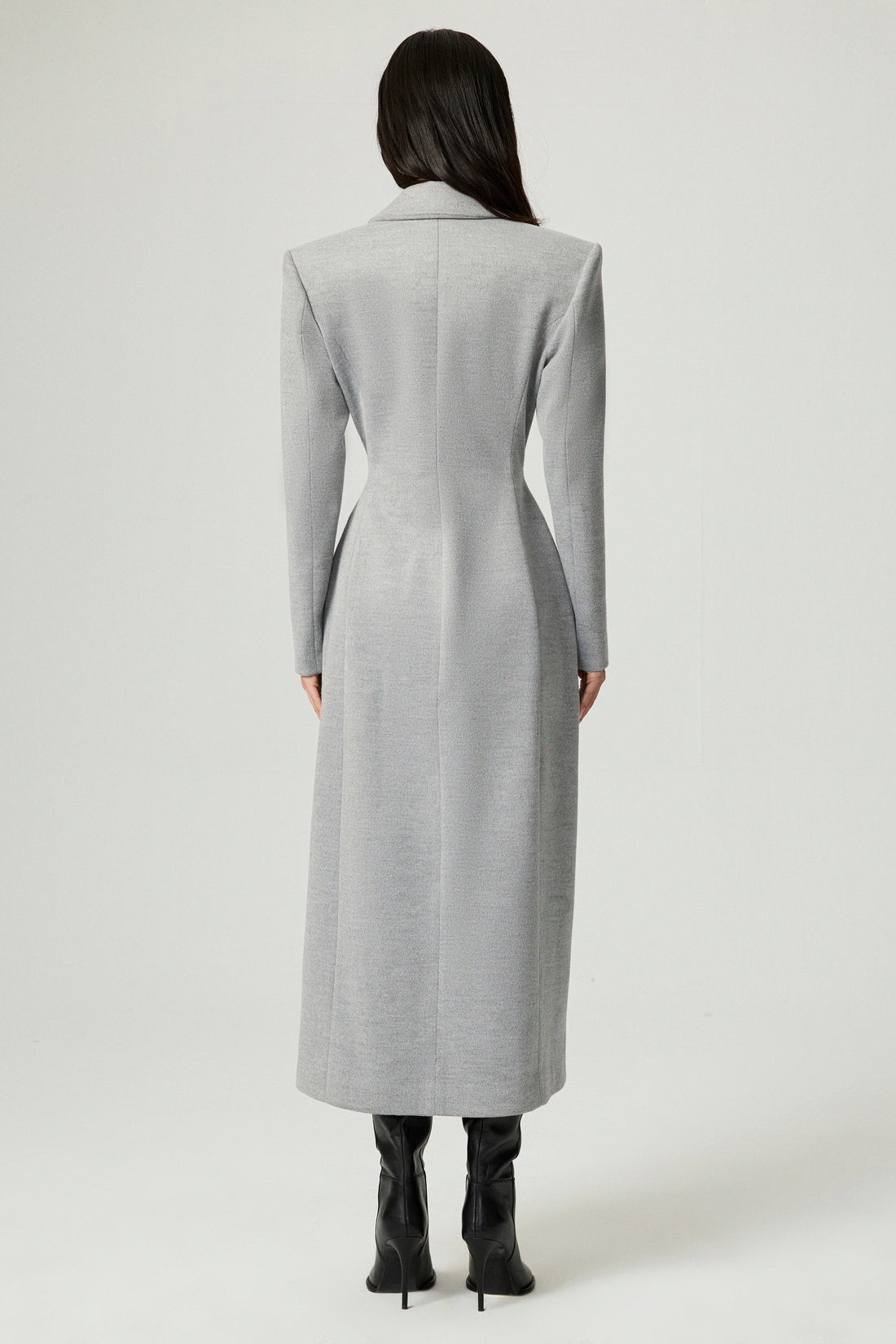 Structured Double-Breasted Maxi Coat
