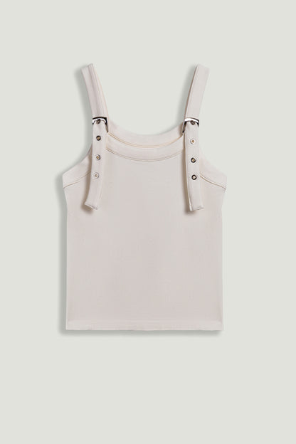 Belted Strap Crop Top