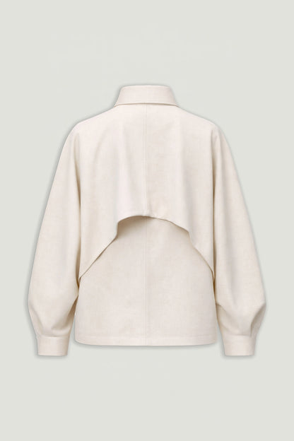 Cropped Batwing Jacket