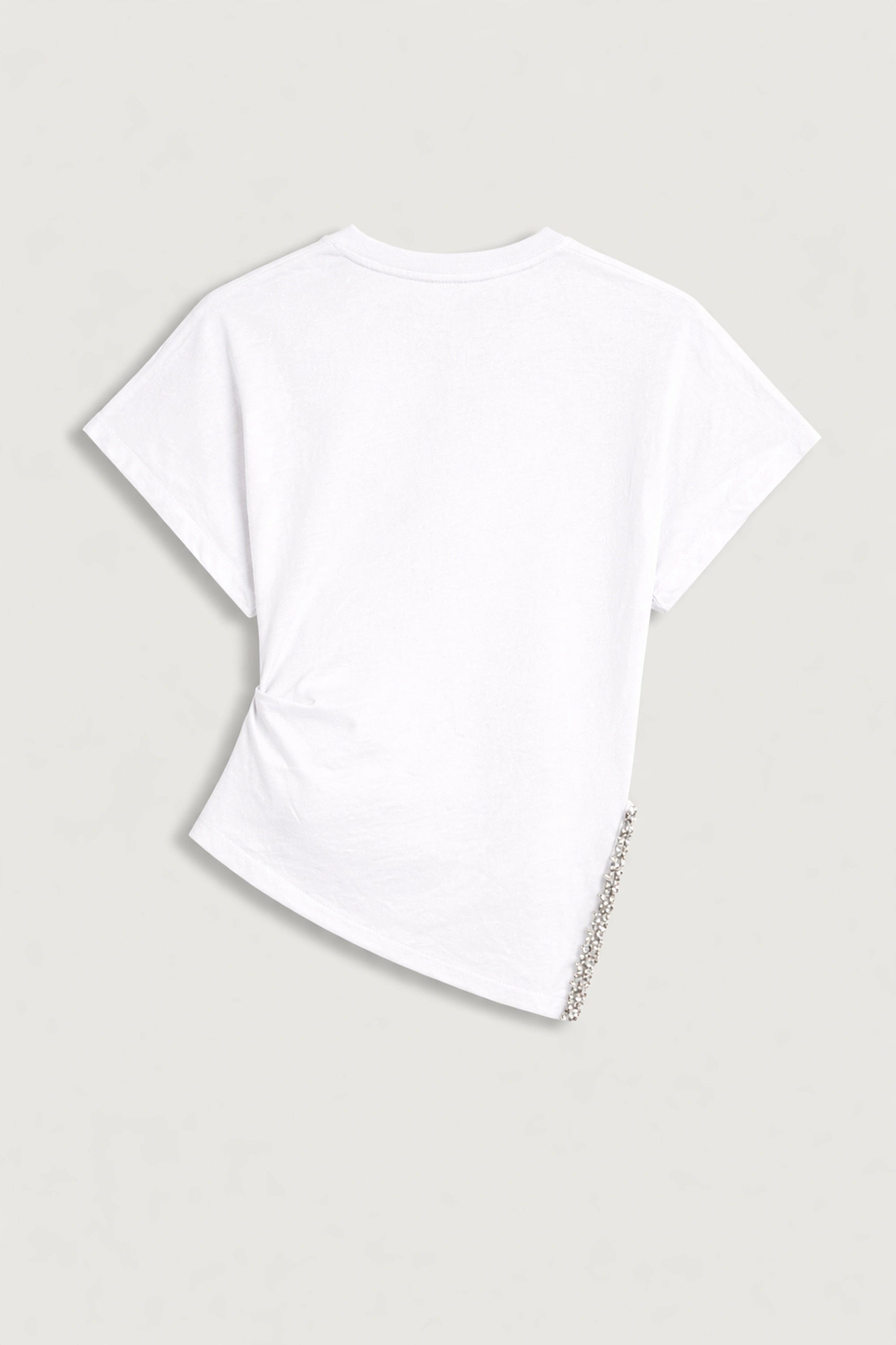 Embellished Asymmetric T-Shirt