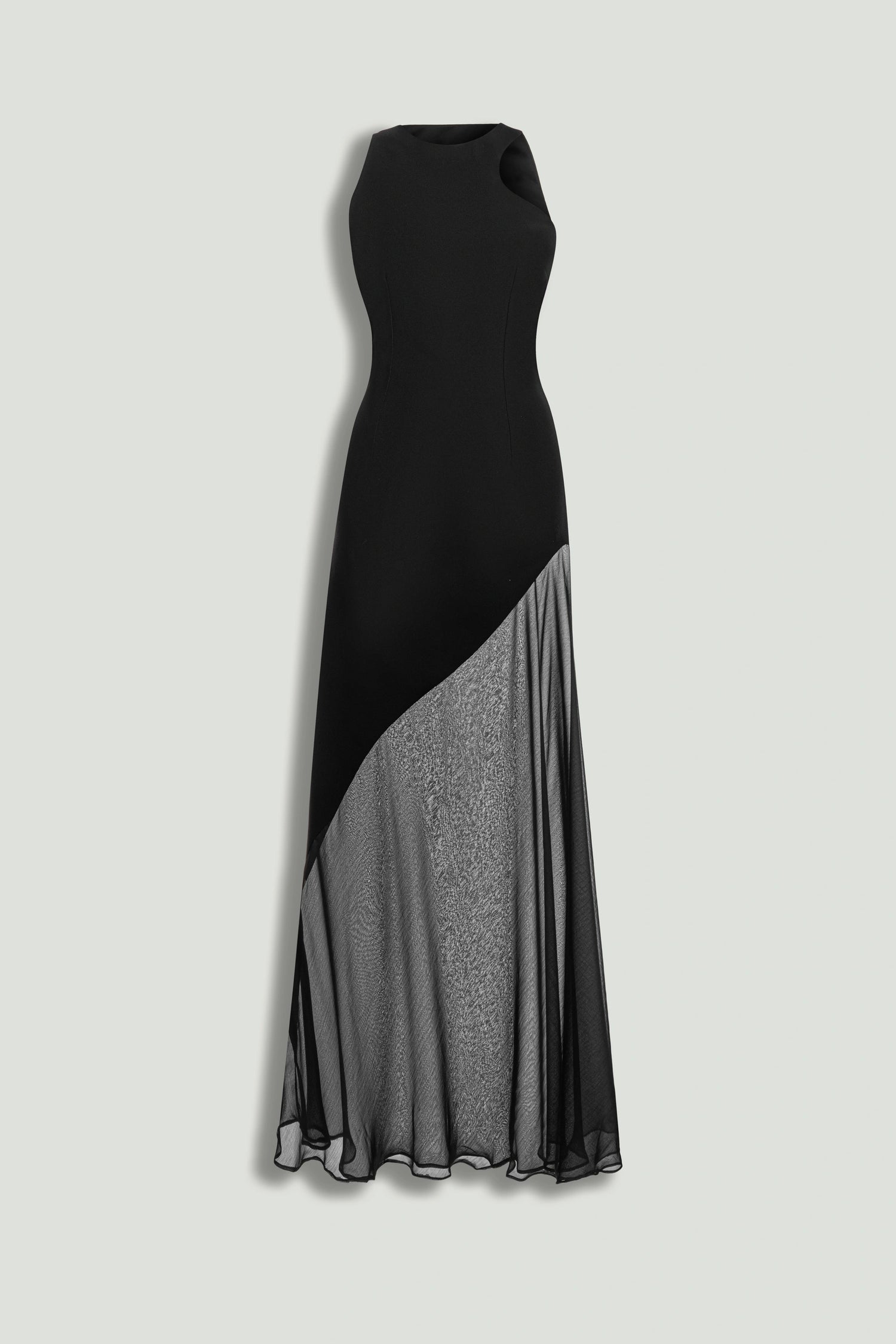 Sheer Detail Maxi Dress
