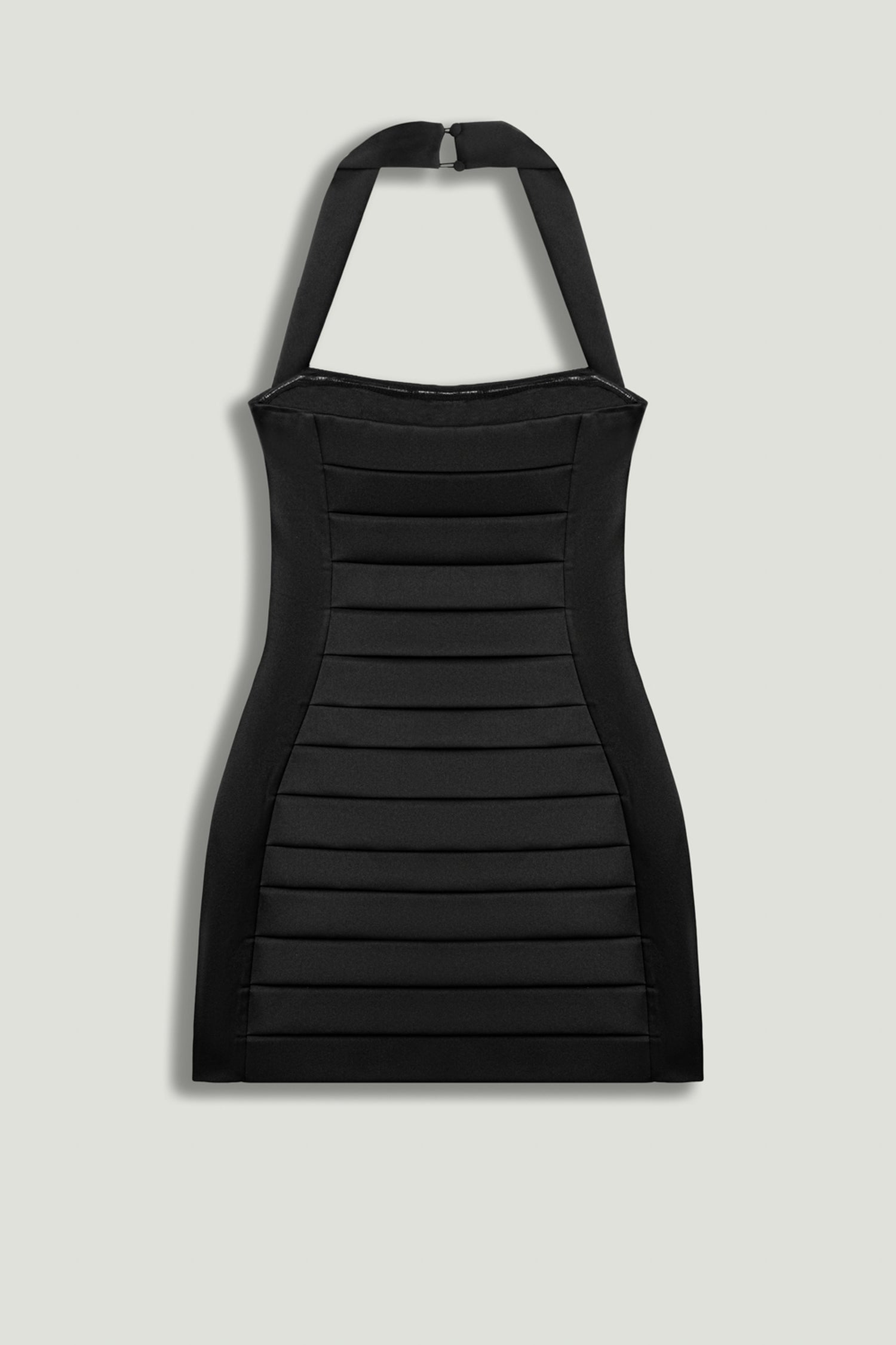 Pleated Detail Embellished Mini Dress