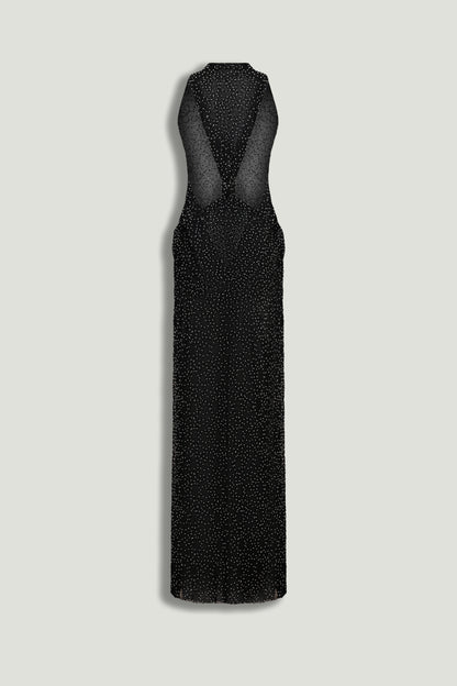 Stone Embellished Maxi Dress