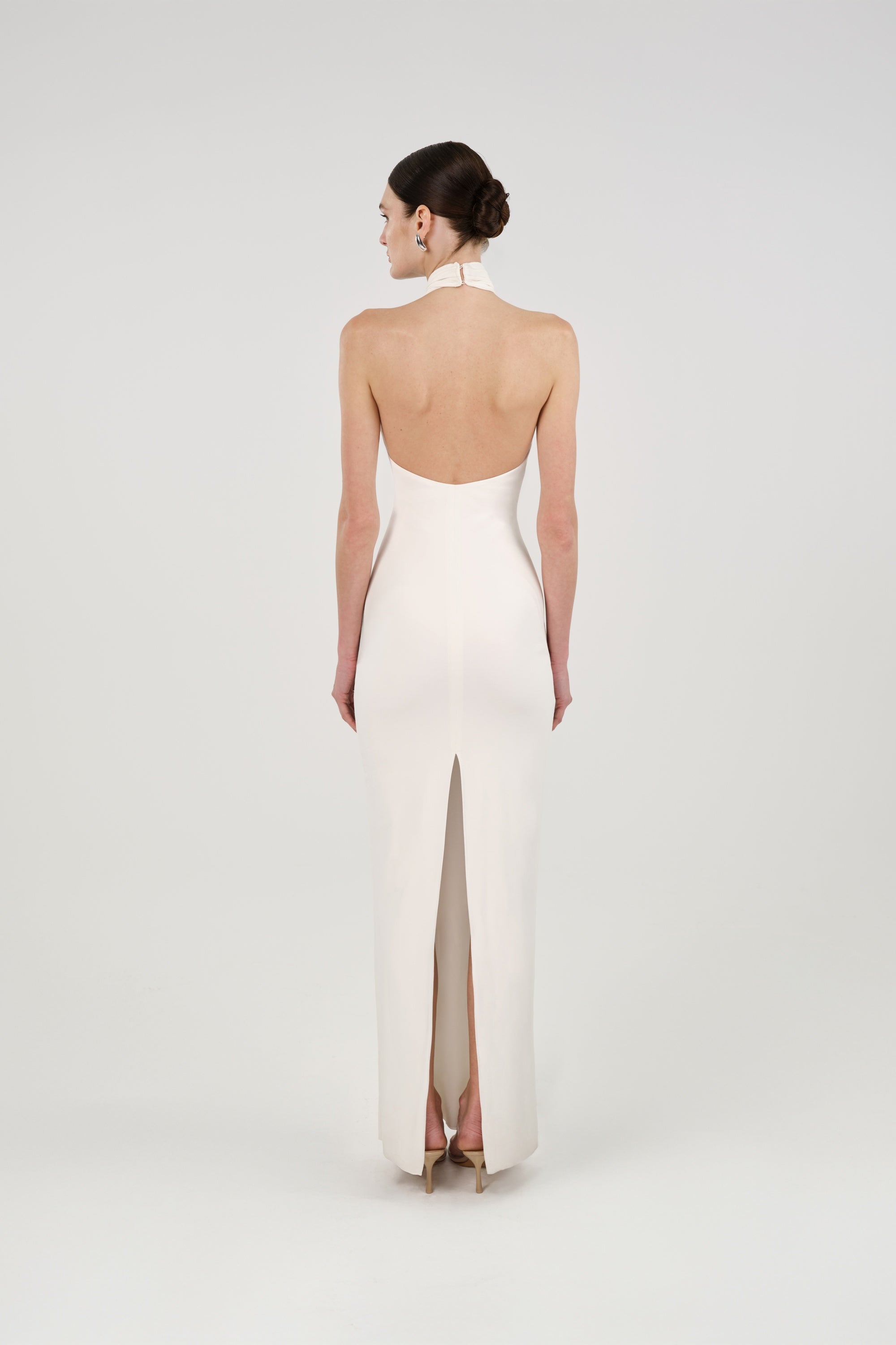 Cut-Out Detail Embellished Maxi Dress