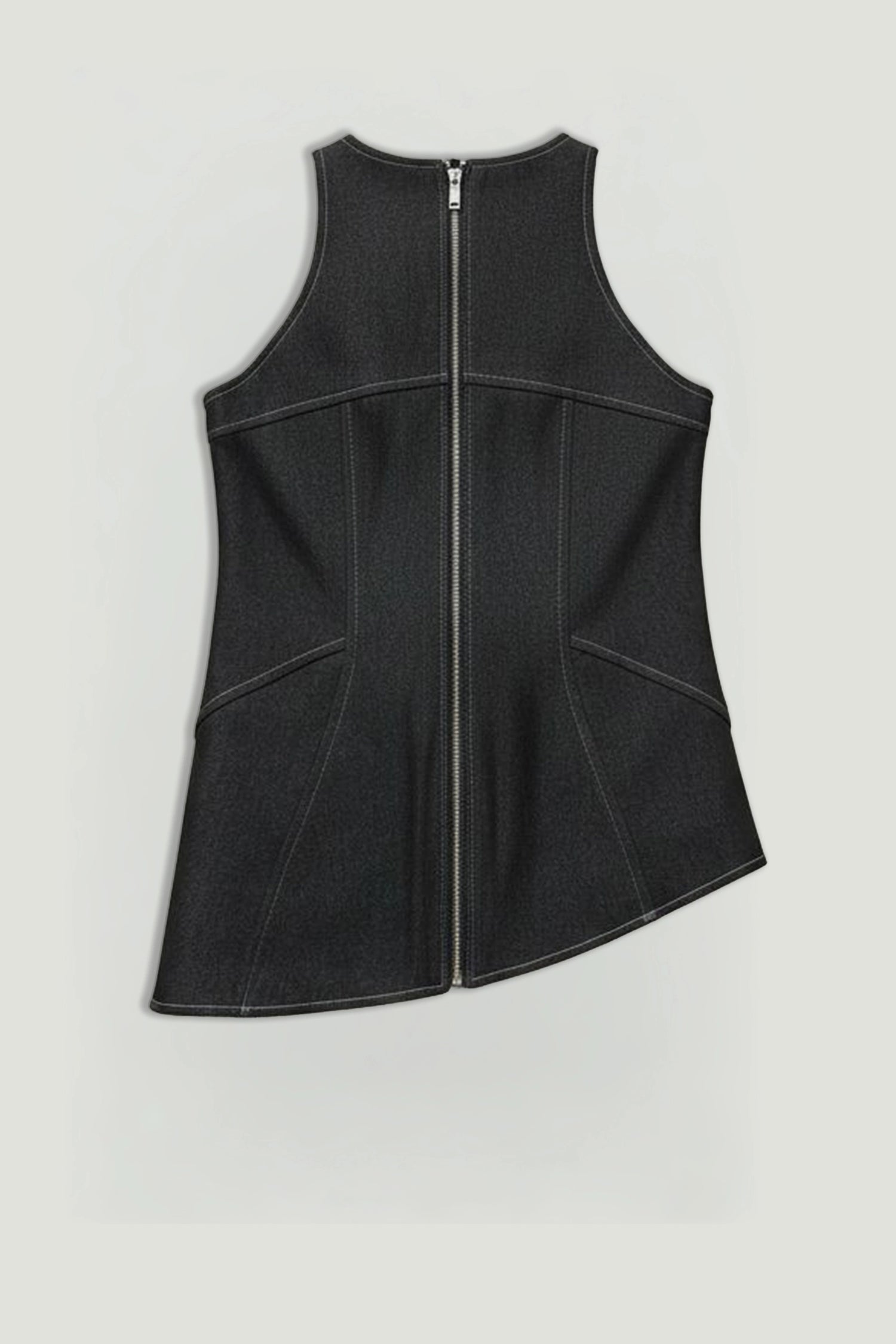 Halter Neck Denim Bustier Top