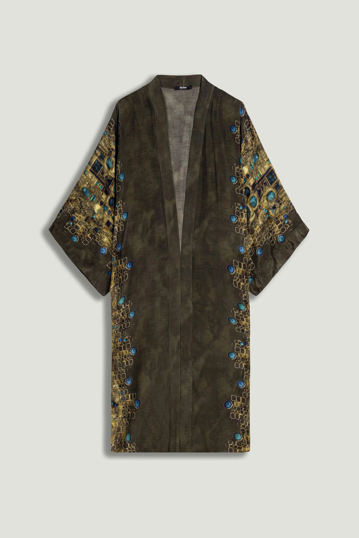 Printed Long Kimono