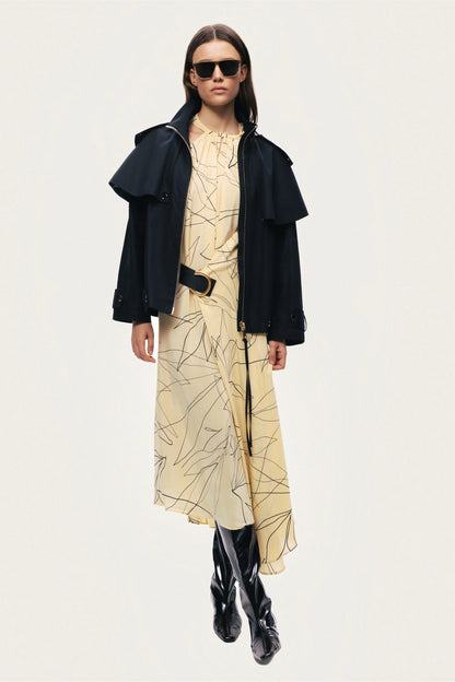 Hooded Short Trench Jacket