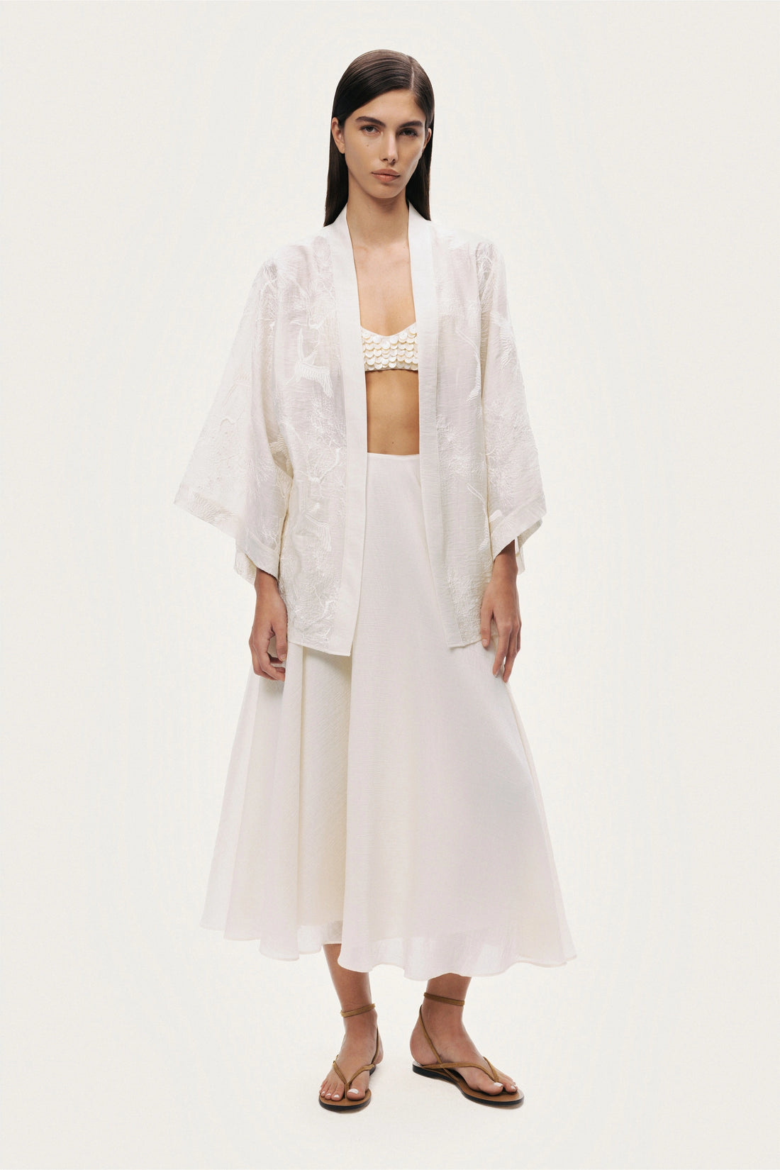 Textured Jacquard Kimono