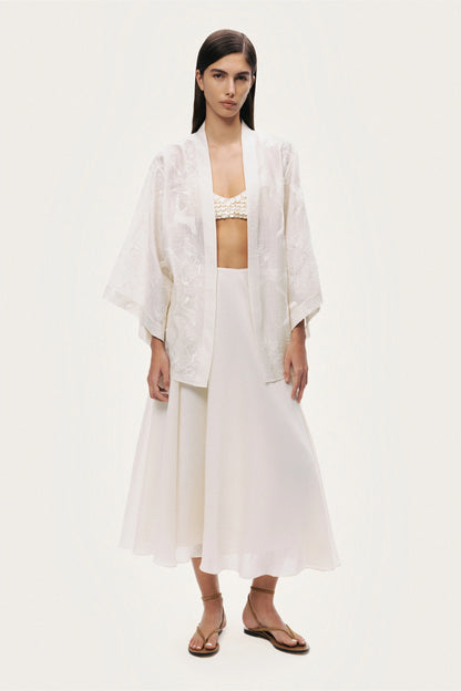 Textured Jacquard Kimono