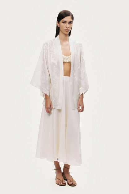 Textured Jacquard Kimono