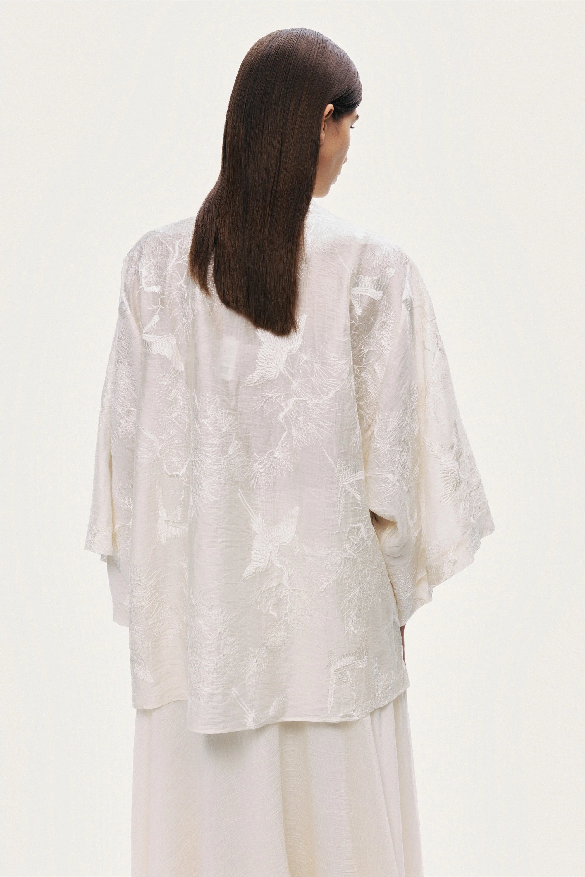 Textured Jacquard Kimono
