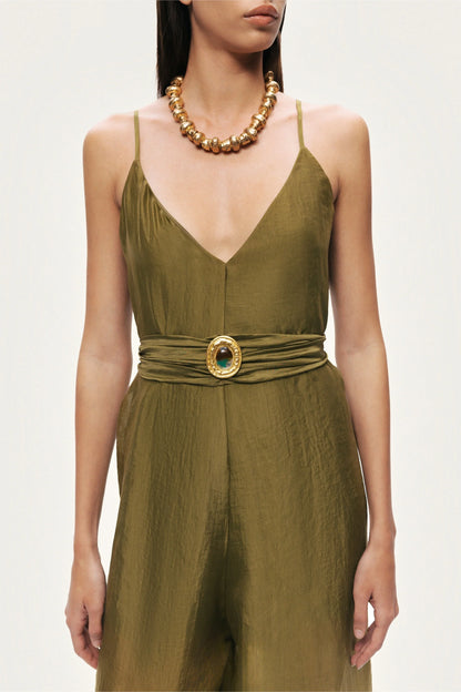 Strappy Wide-Leg Jumpsuit