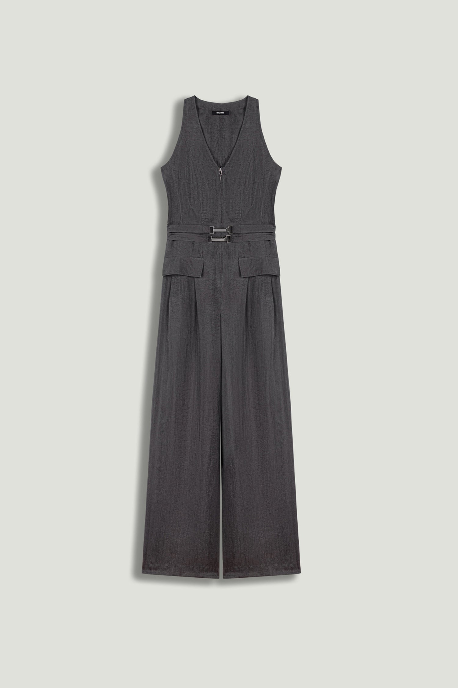 Metal Belt Detail Jumpsuit
