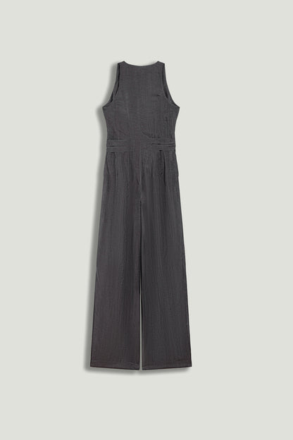 Metal Belt Detail Jumpsuit