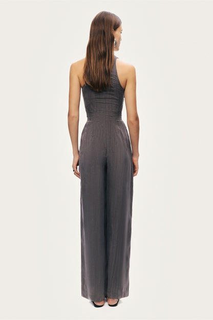 Metal Belt Detail Jumpsuit