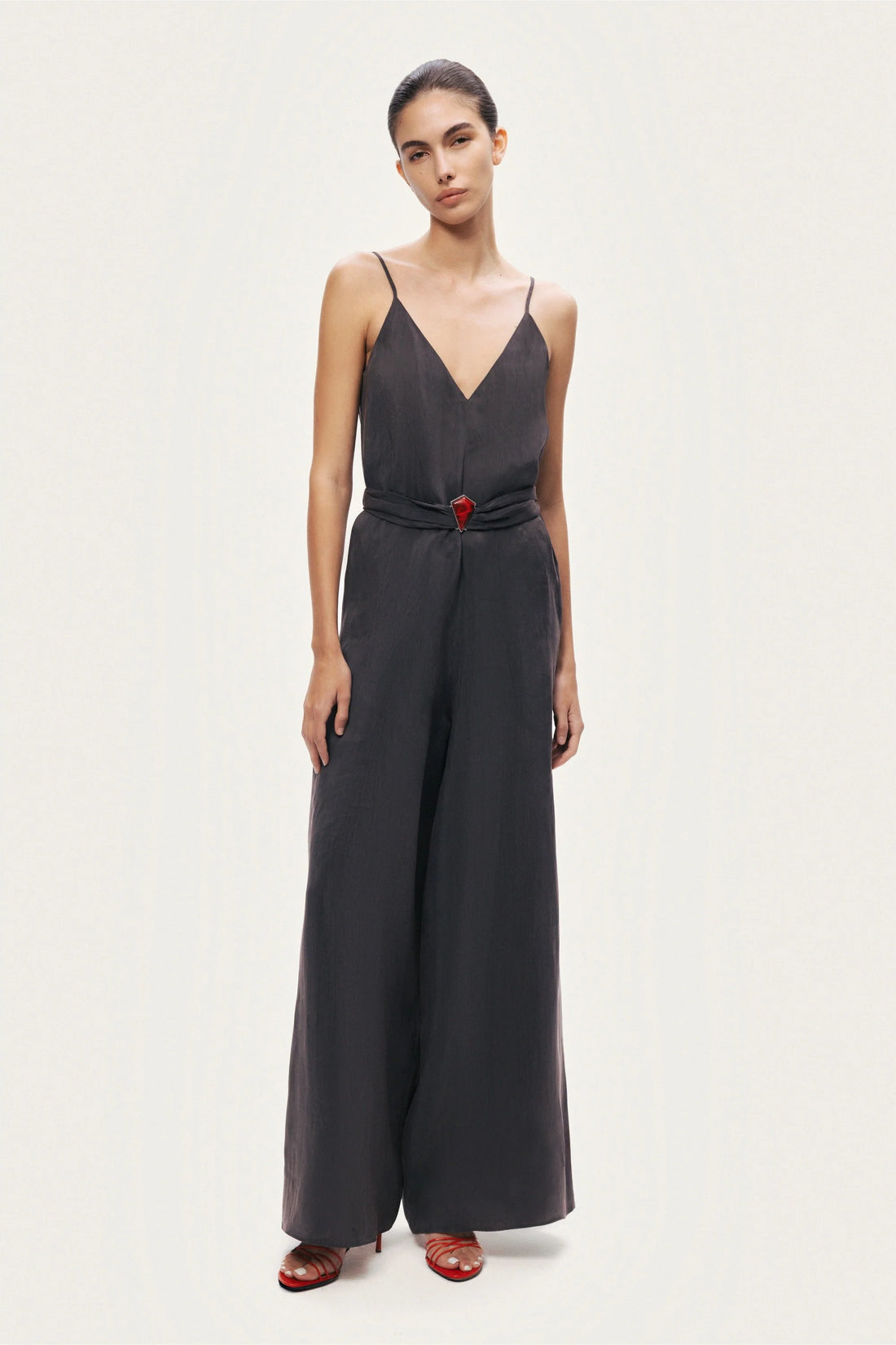 V-Neck Spaghetti Strap Jumpsuit