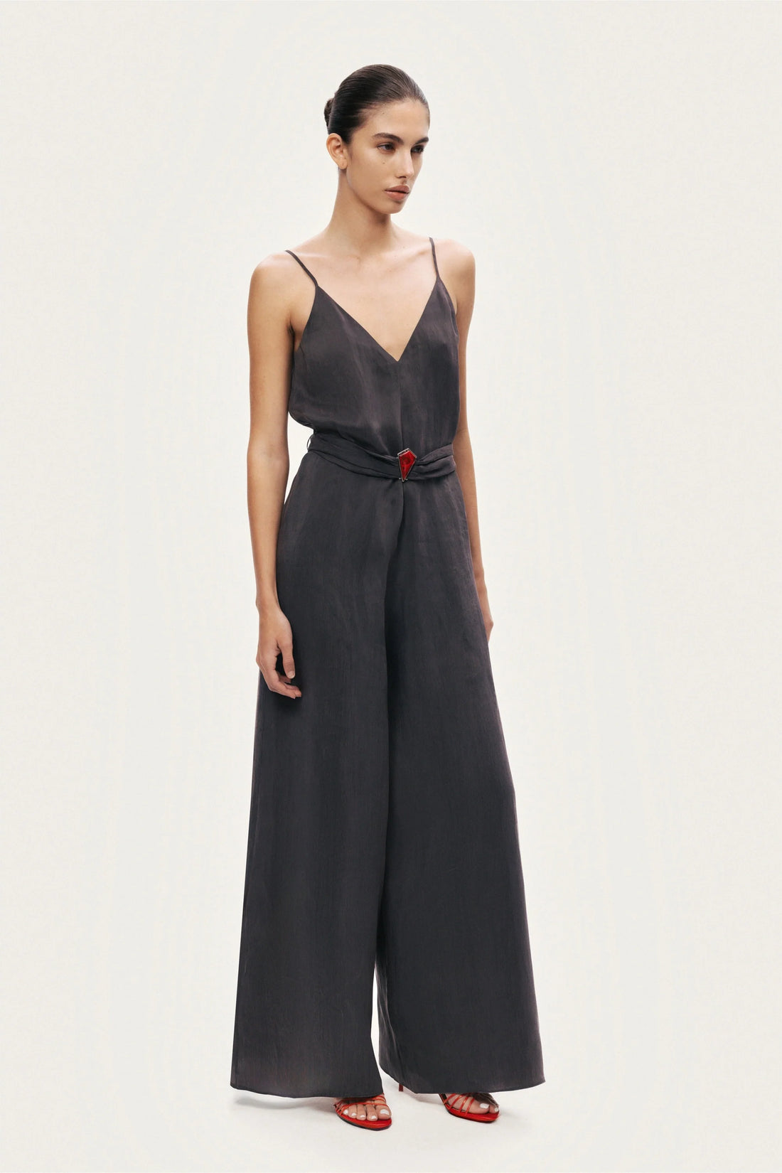 V-Neck Spaghetti Strap Jumpsuit