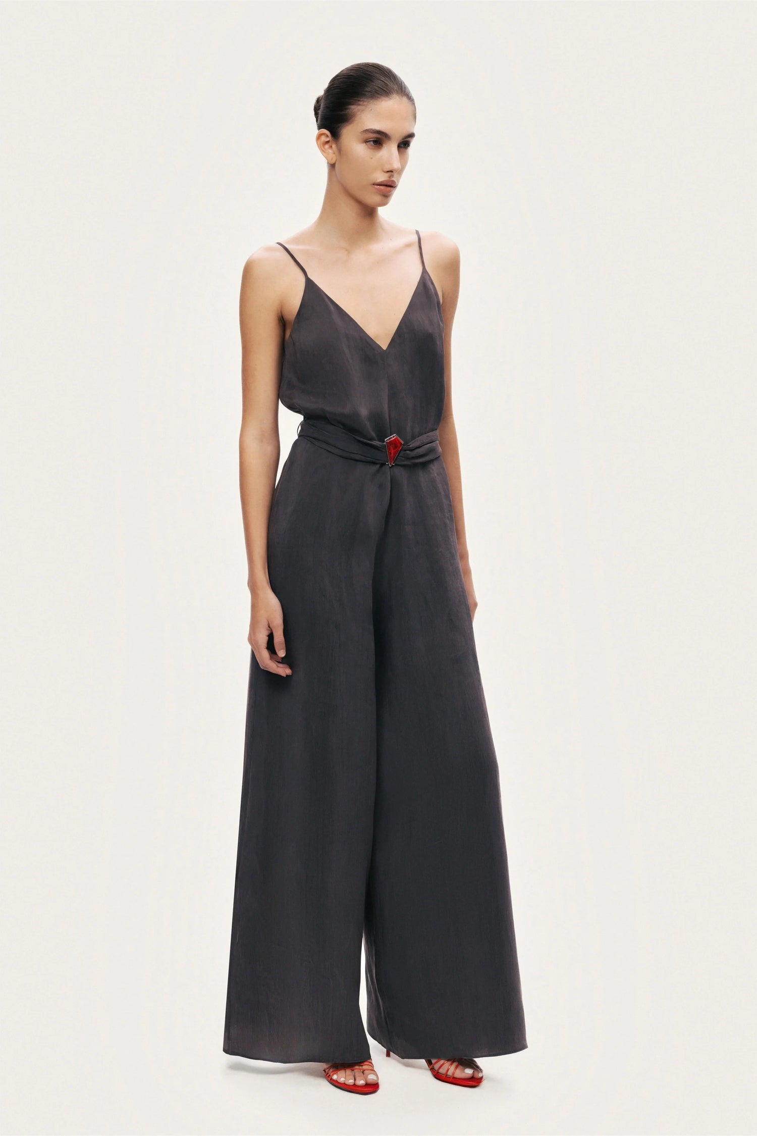 V-Neck Spaghetti Strap Jumpsuit