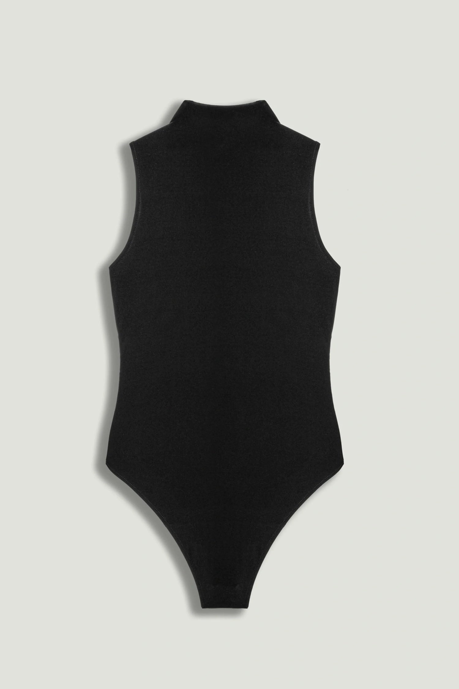Draped Mesh-Panel Bodysuit
