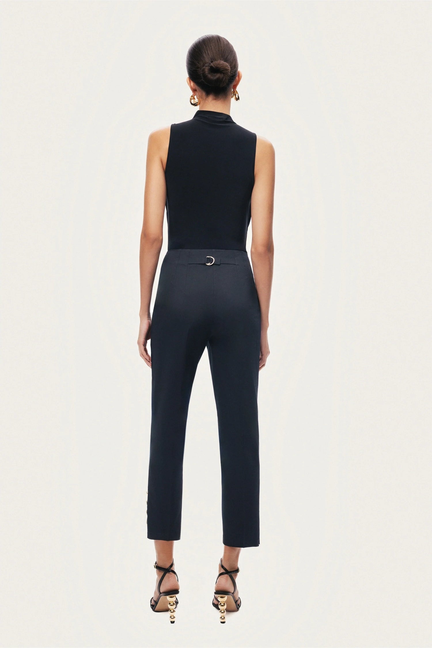 Draped Mesh-Panel Bodysuit