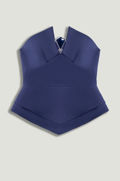 Strapless Sculpted Bustier Top