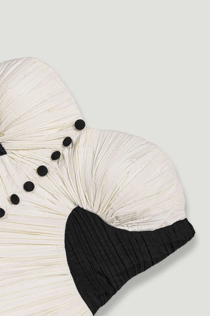 Structured Strapless Contrast Bustier Top