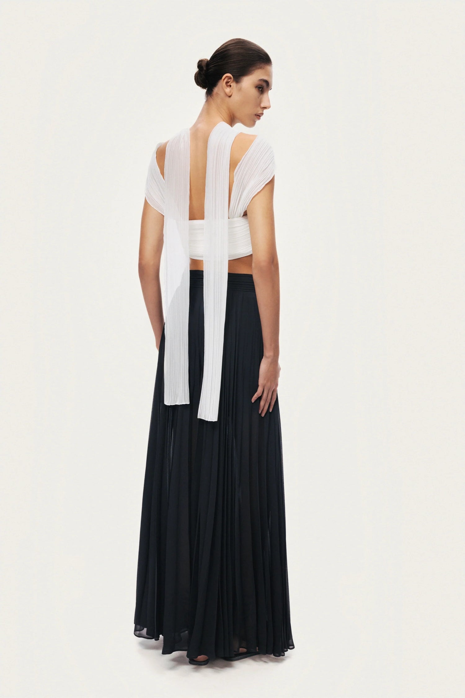 Strapless Draped Bustier Top