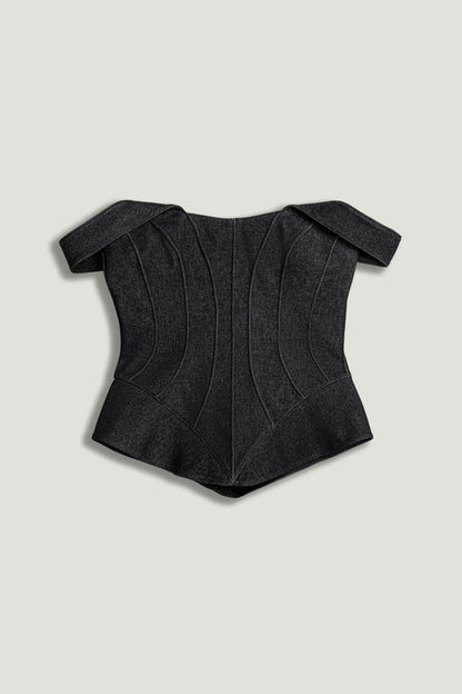 Off-Shoulder Sculpted Bustier