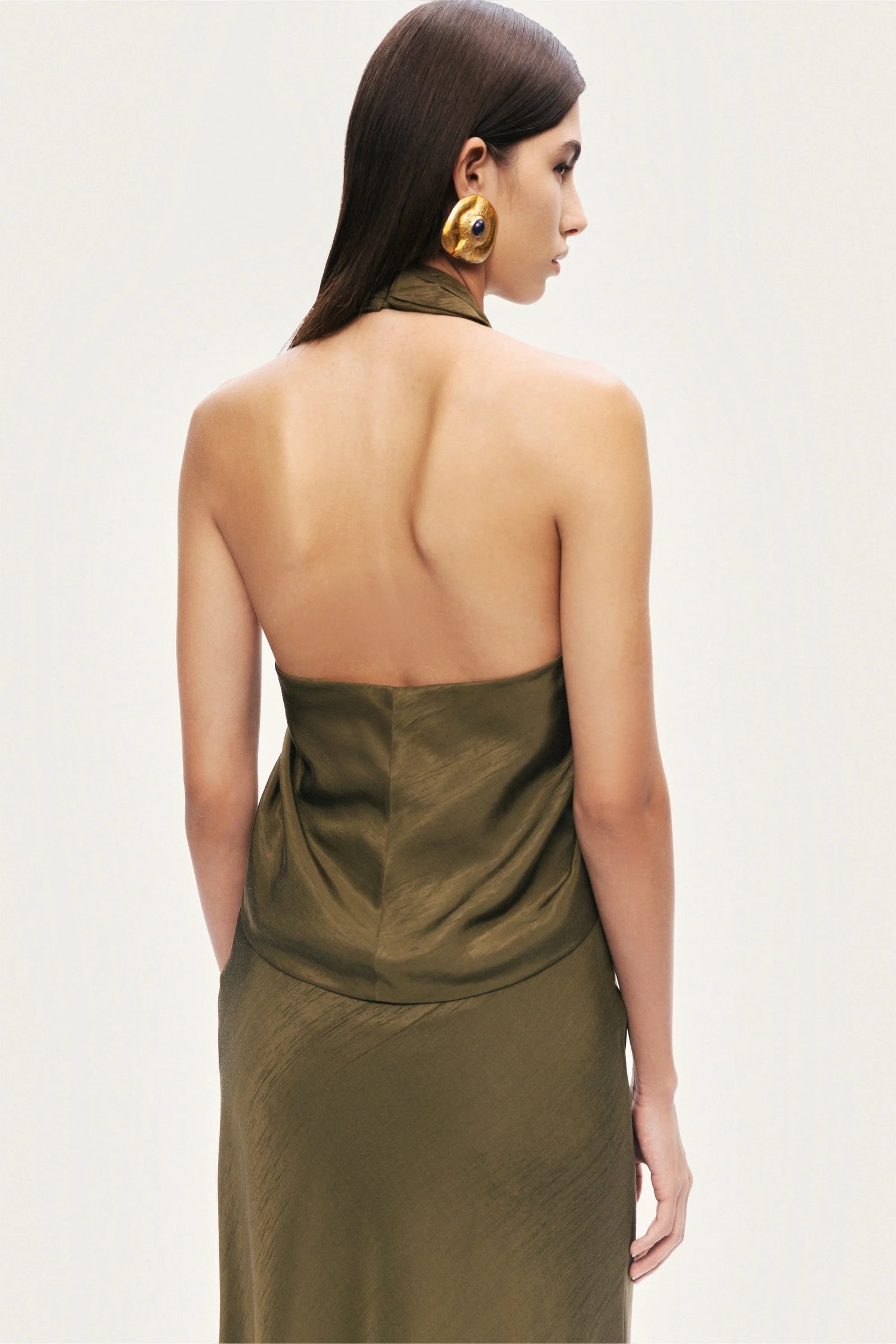 Twist Halter Neck Bustier