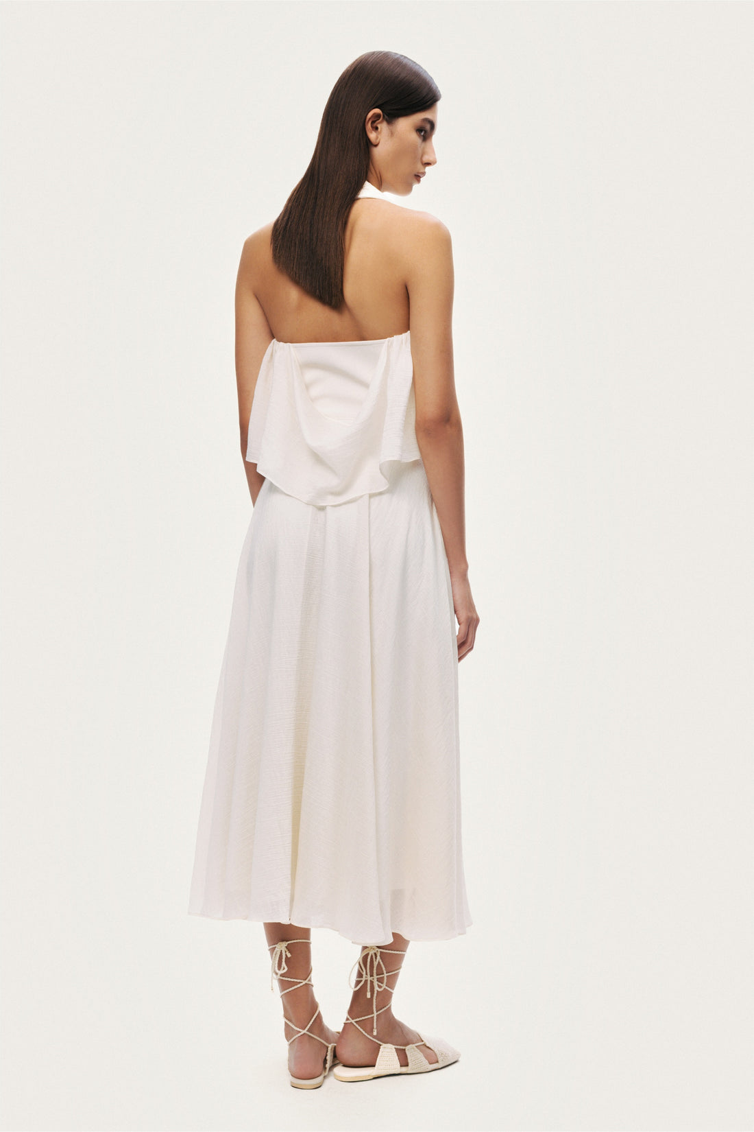 Floral Detail Halterneck Bustier