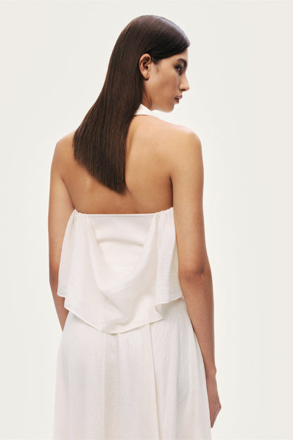 Floral Detail Halterneck Bustier
