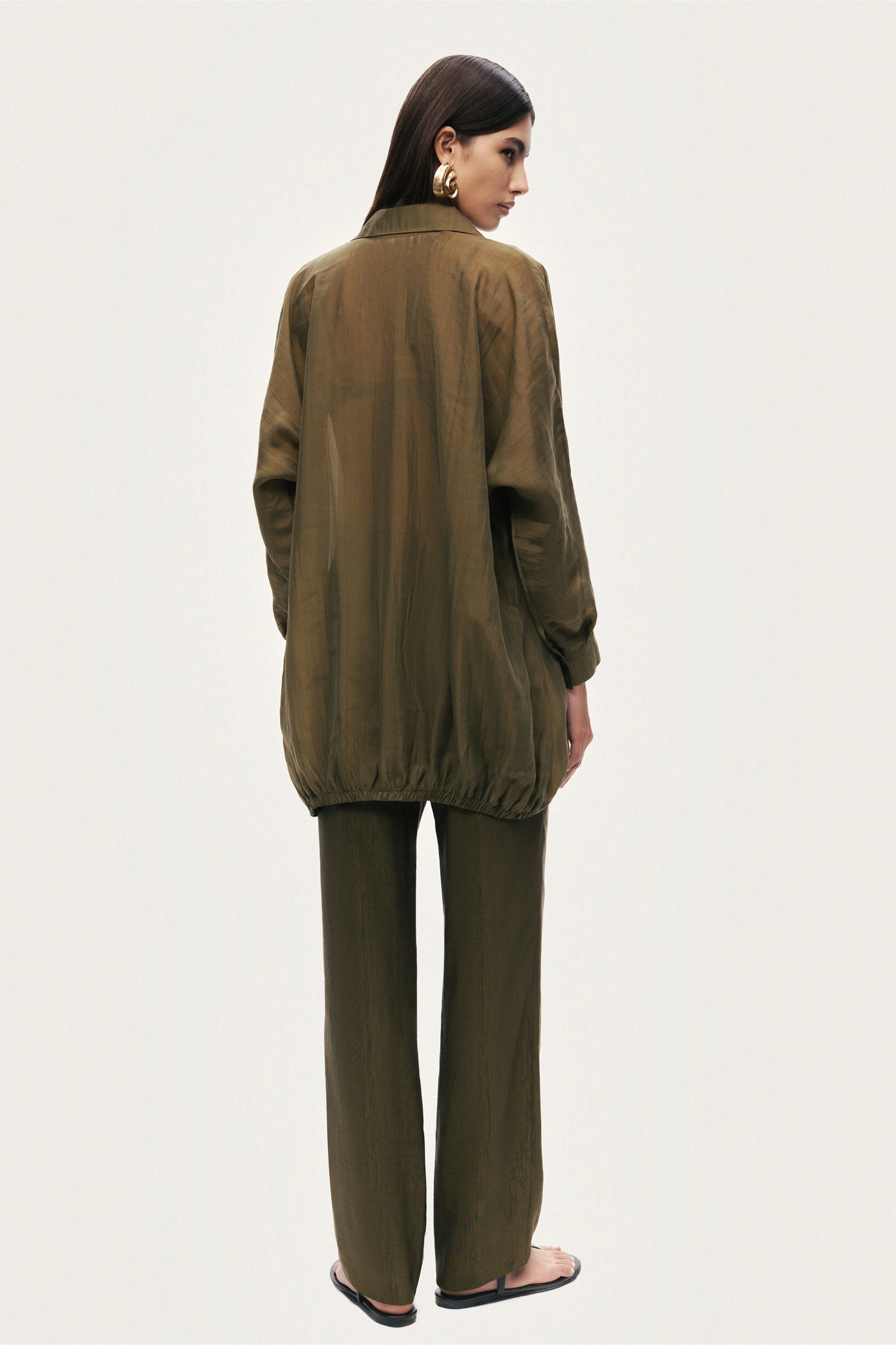 Fluid Open-Front Shirt