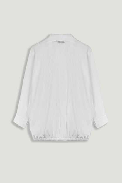 Tie Detail Layered Collar Shirt