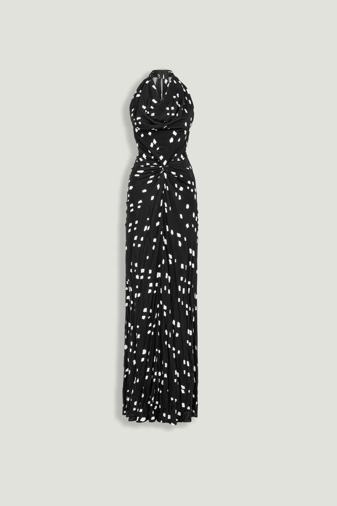 Printed Halter Neck Maxi Dress