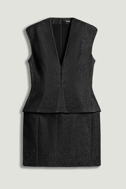 Sleeveless Tailored Mini Dress