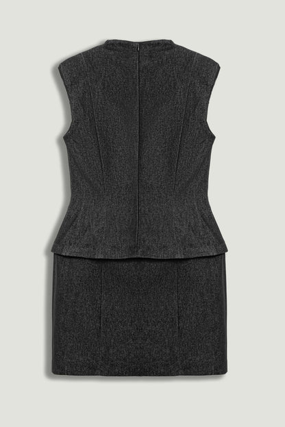 Sleeveless Tailored Mini Dress