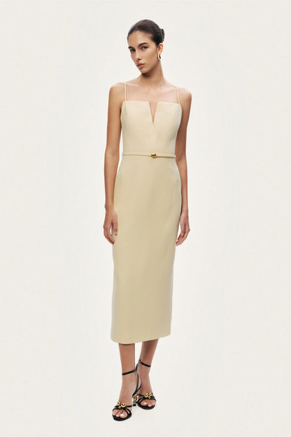 Strappy Belted Midi Dress