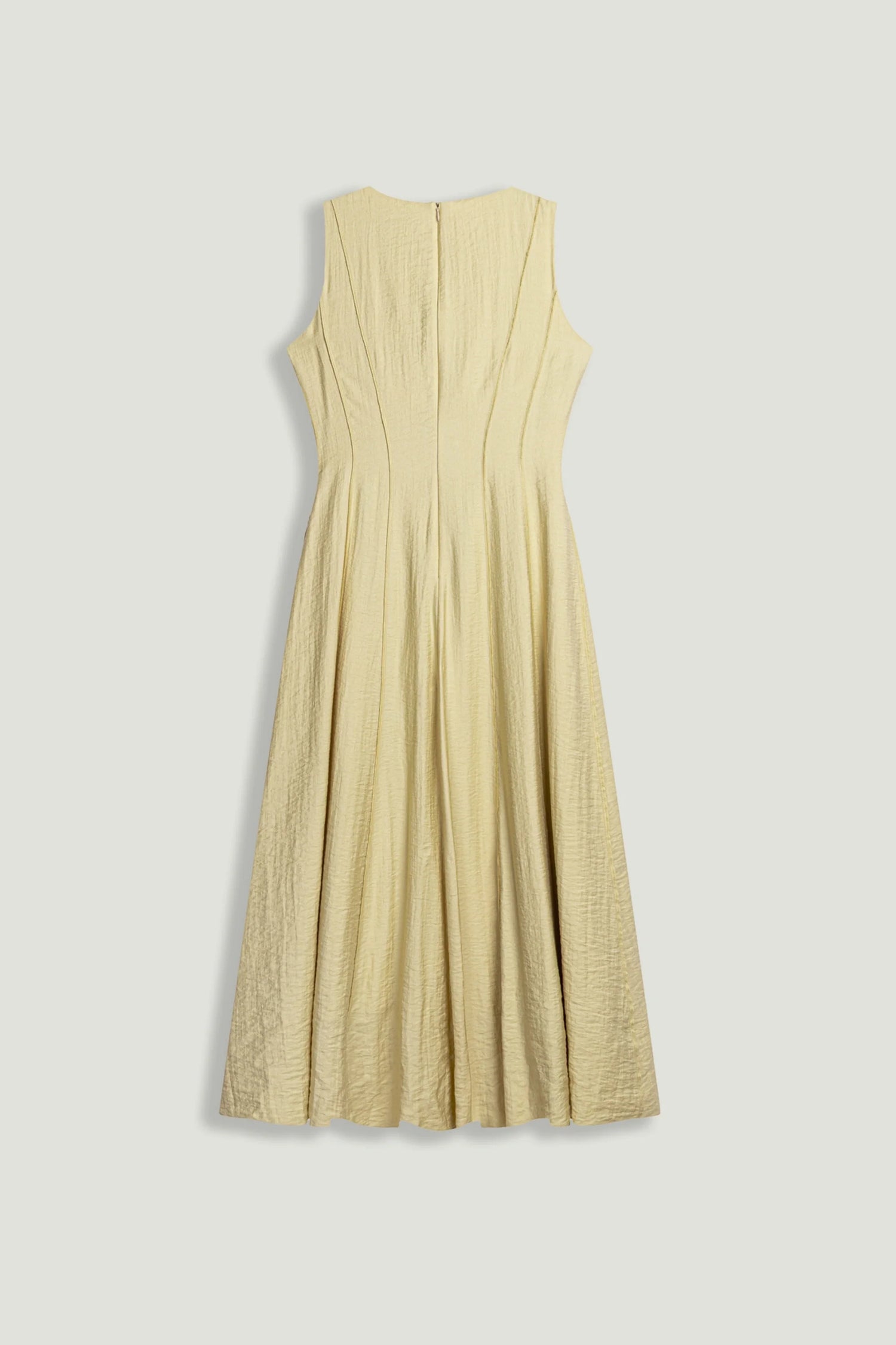 Sleeveless Textured Midi Dress