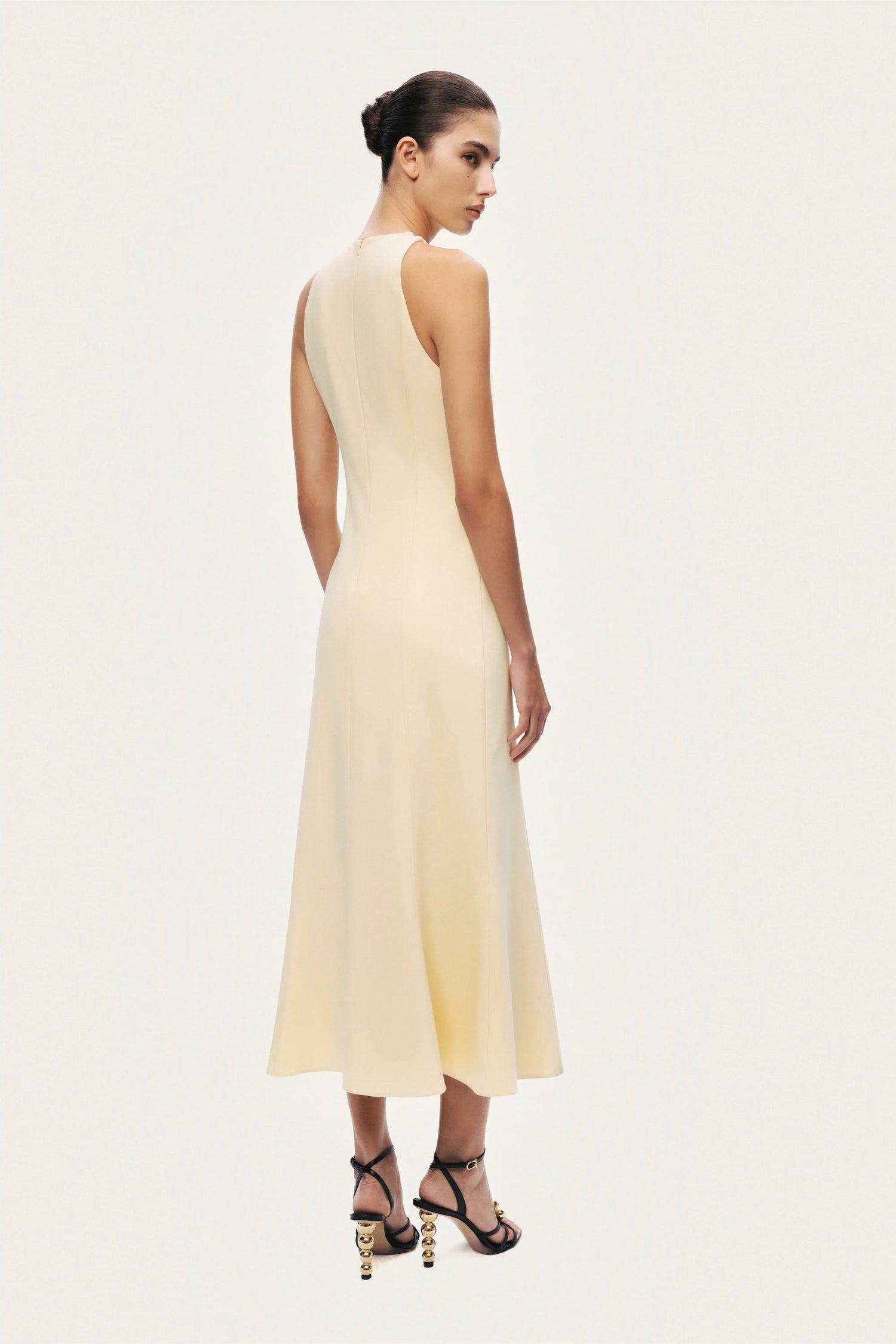 Sleeveless Button-Front Midi Dress