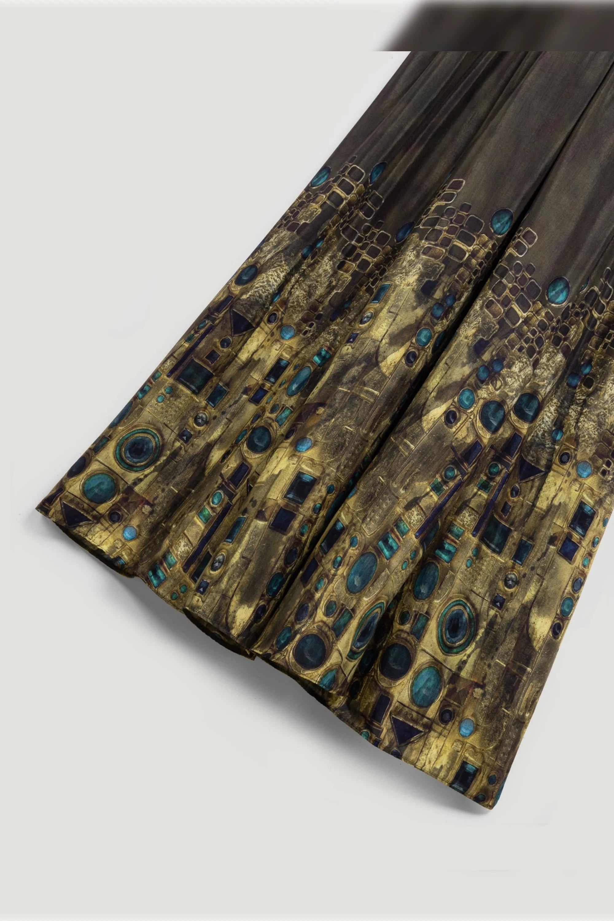 Printed Long Sleeve Maxi Dress