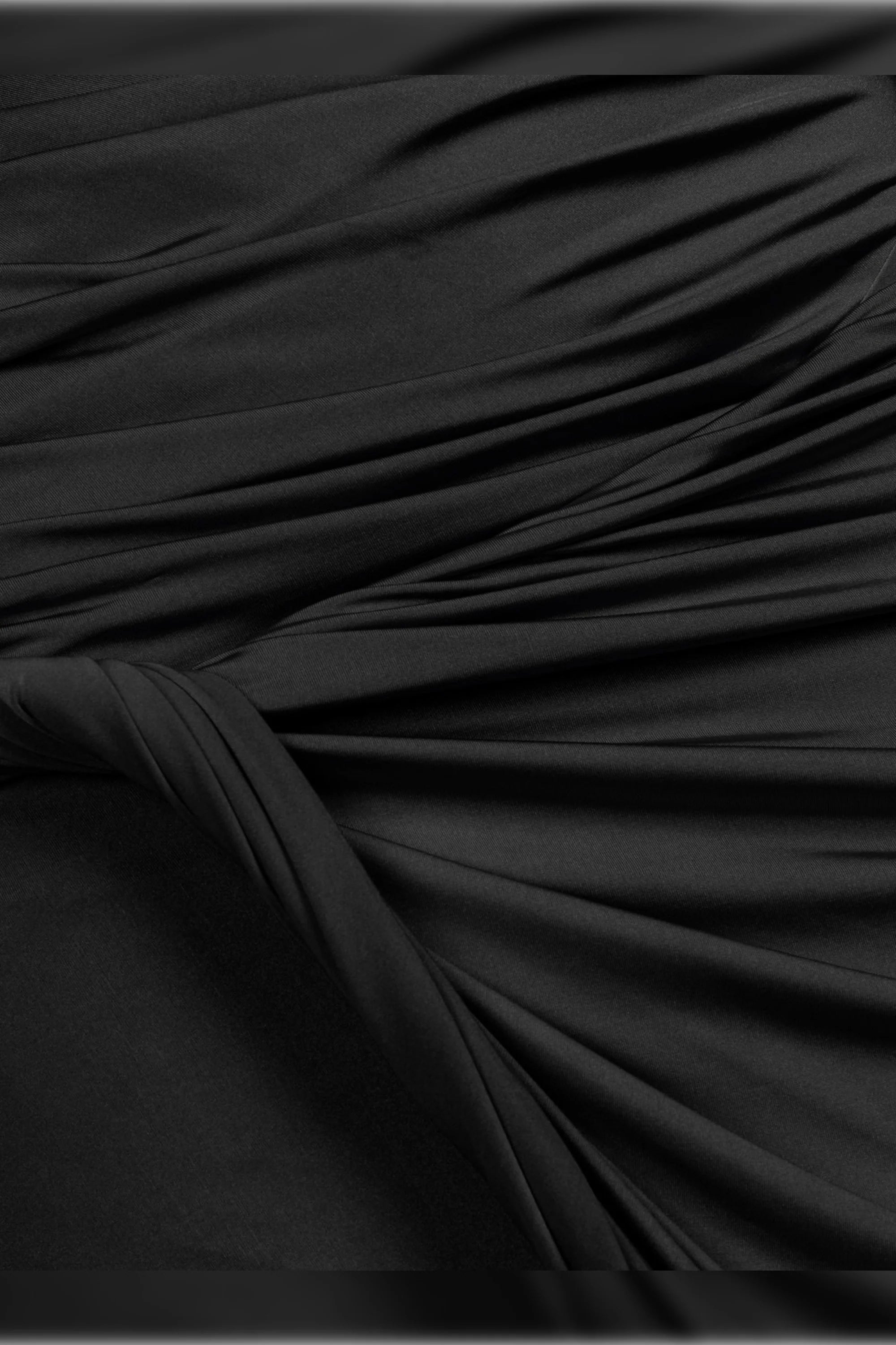 Draped Sleeveless Maxi Dress